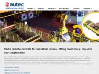 Autec: sistemi di comando wireless per gru industriali, sollevamento, logistica ed edilizia