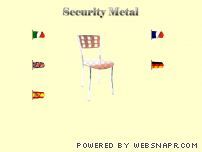 Arredamento sedie e tavoli Security Metal